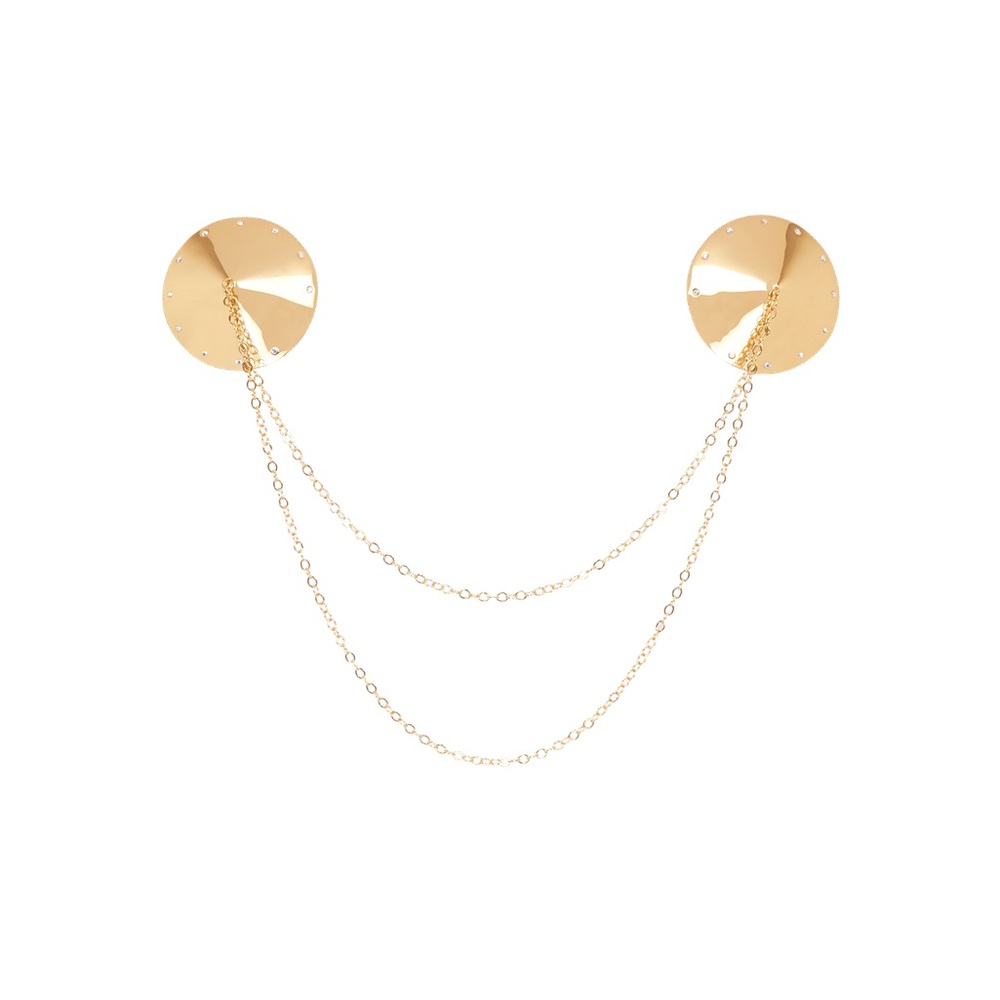 Agent Provocateur Sianna Gold Chain Crystal Nipple Pasties Nipple Covers Boudoir